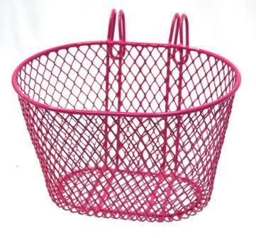 Kids Mesh Front Basket Pink