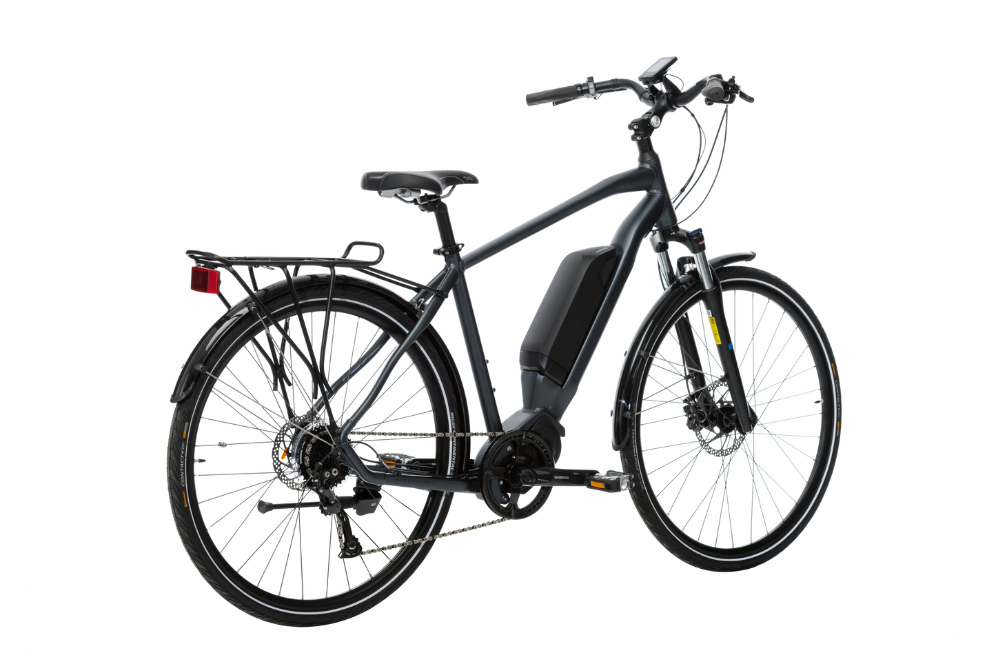 Adventure eBike in Charcoal showing on rear angle from Reid Cycles Australia 