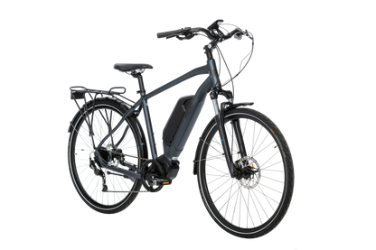 Adventure eBike in Charcoal showing on front angle from Reid Cycles Australia 