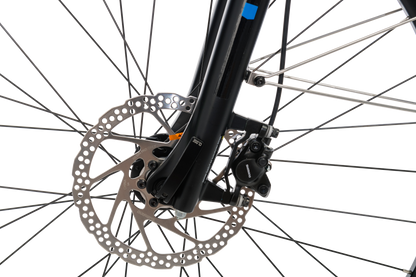 Adventure eBike in Charcoal showing front rim from Reid Cycles Australia 