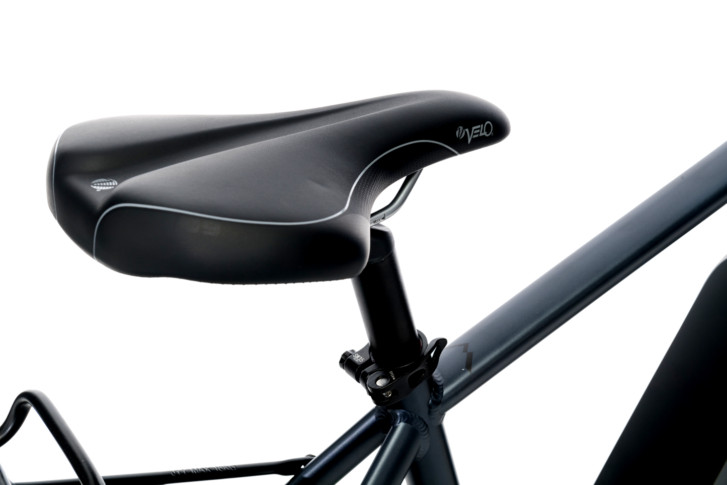Adventure eBike in Charcoal showing comfortable saddle from Reid Cycles Australia 
