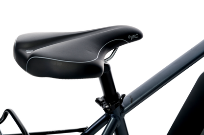Adventure eBike in Charcoal showing comfortable saddle from Reid Cycles Australia 