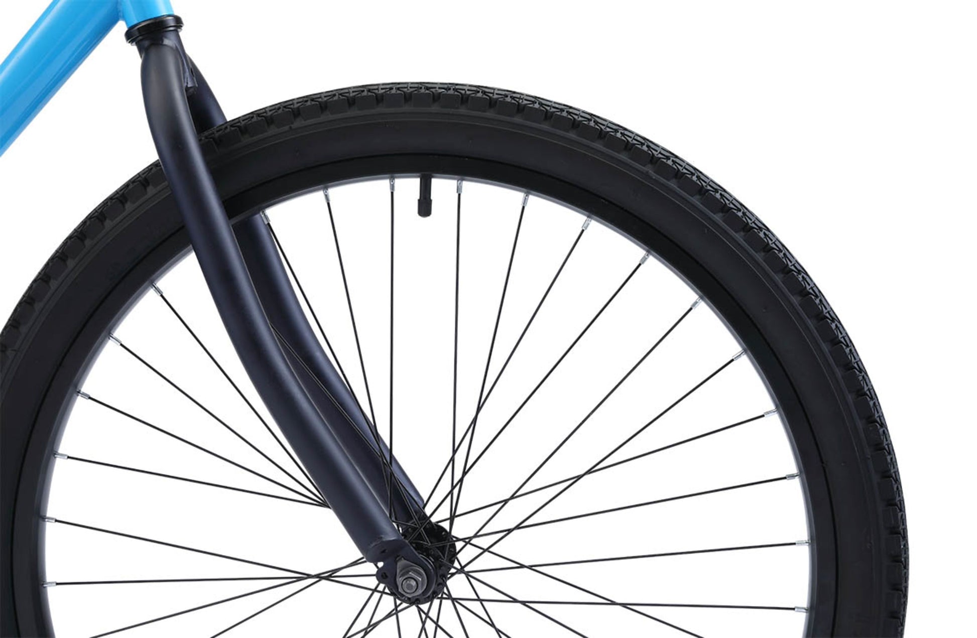 Cruiser Vintage Bike in blue showing black tyre from Reid Cycles Australia