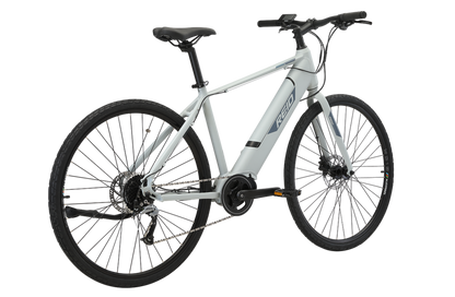 Blacktop 2.0 Electric Bike in Light Grey showing on rear angle from Reid Cycles Australia 