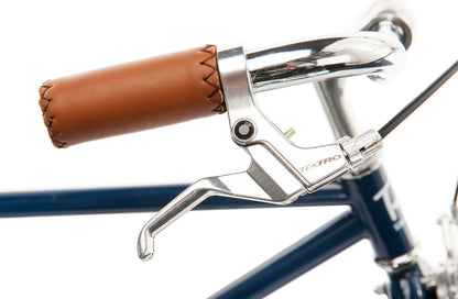 Roadster 16" Retro Style Bike in Navy showing tekro brake levers from Reid Cycles Australia 
