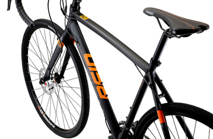 CX Gravel Bike in Black showing alloy CX bike frame from Reid Cycles Australia 