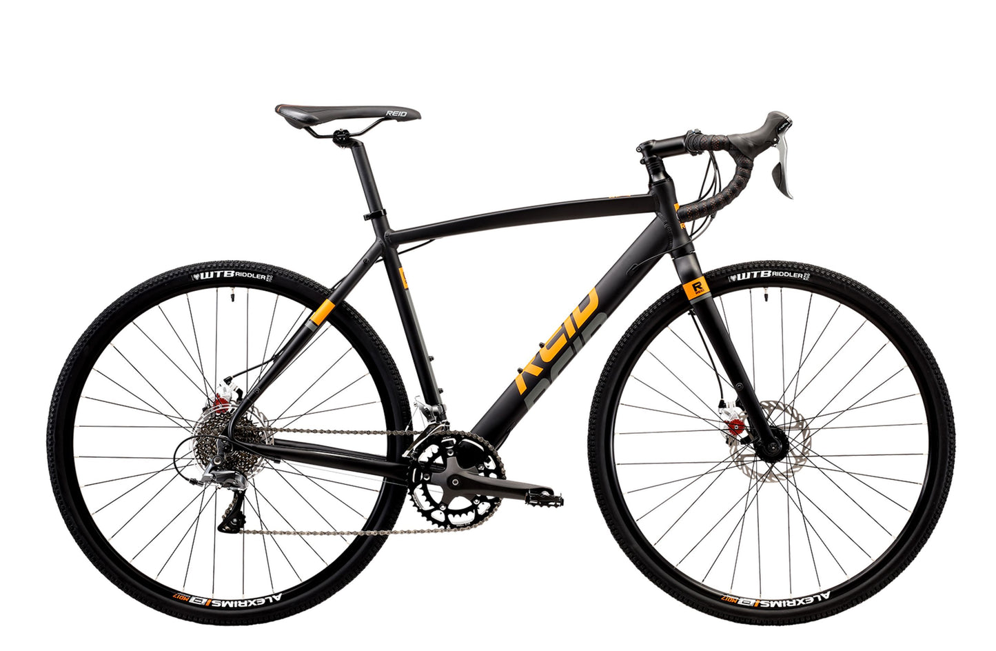 CX Gravel Bike in Black with Shimano 8-speed gearing Reid Cycles Australia