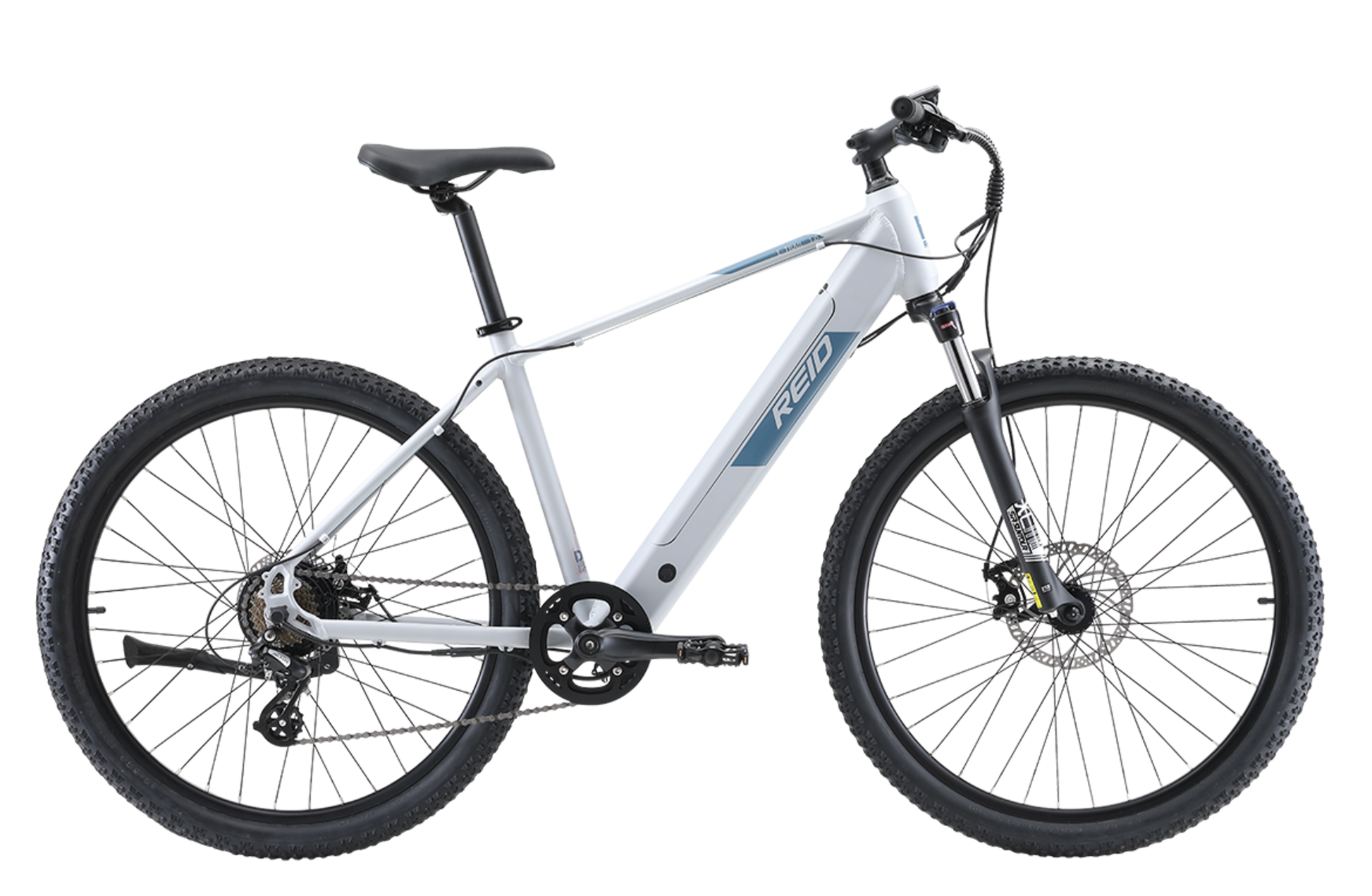 E-trail 1.0 Electric Bike in Grey with Bafang rear hub motor from Reid Cycles Australia