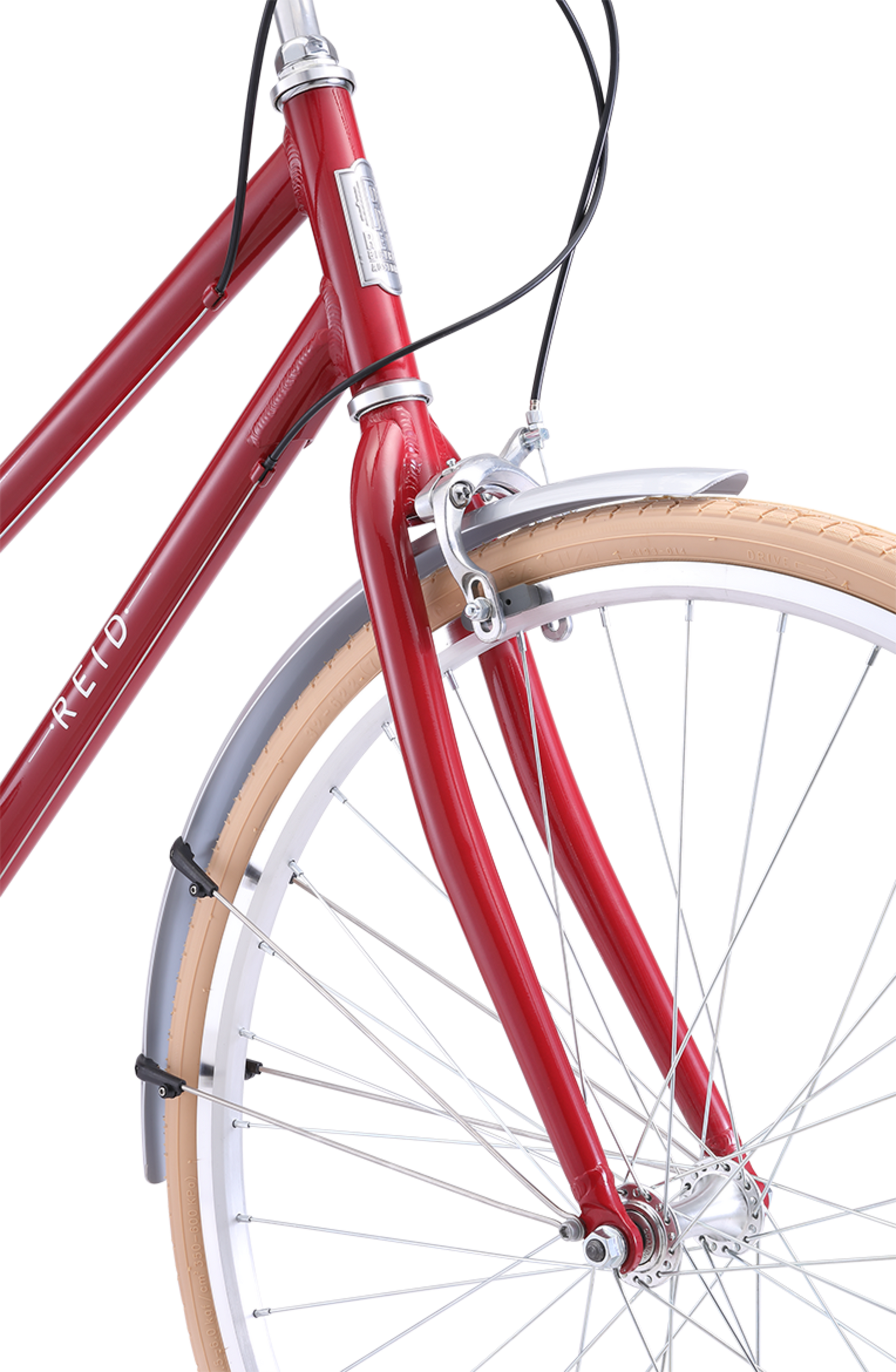 Ladies Esprit Superlite Vintage Bike in Crimson front Dual-Pivot Caliper Brake from Reid Cycles Australia