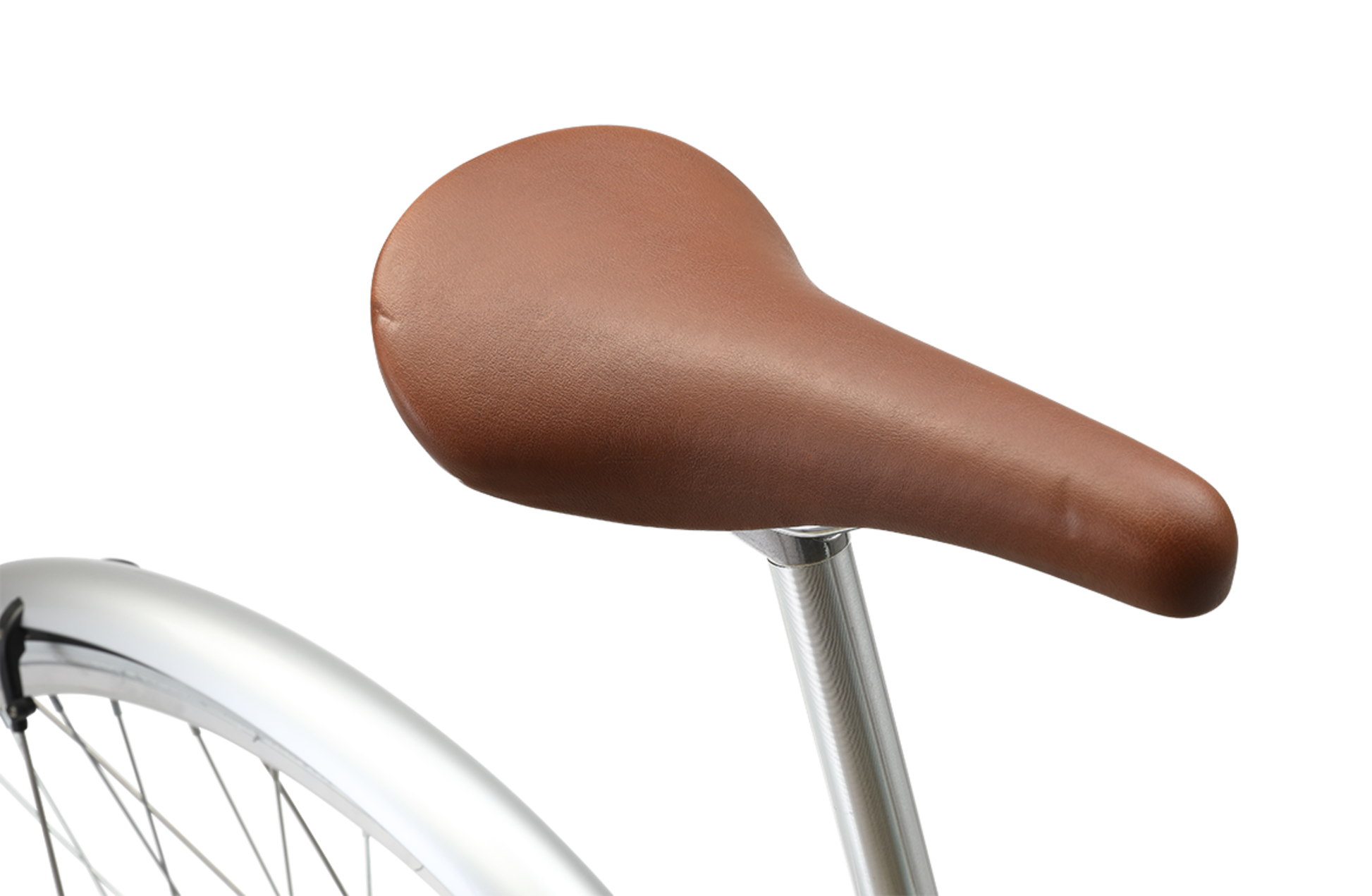 Ladies Esprit Vintage Bike in Sage showing a comfortable saddle from reid Cycles Australia