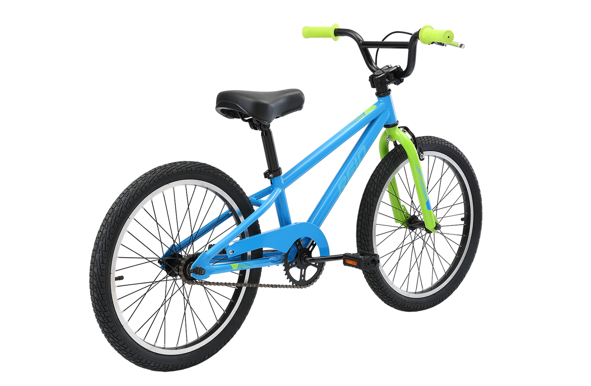 Explorer S 20" Kids Bike in blue on rear angle from Reid Cycles Australia