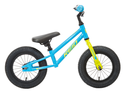 Explorer S Kids Balance Bike in Blue showing BMX style bike frame from Reid Cycles Australia 