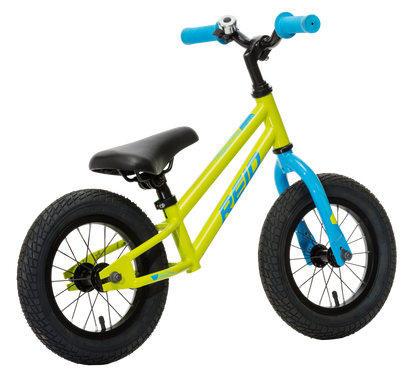 Explorer S Kids Balance Bike in Lime on rear angel from Reid Cycles Australia 