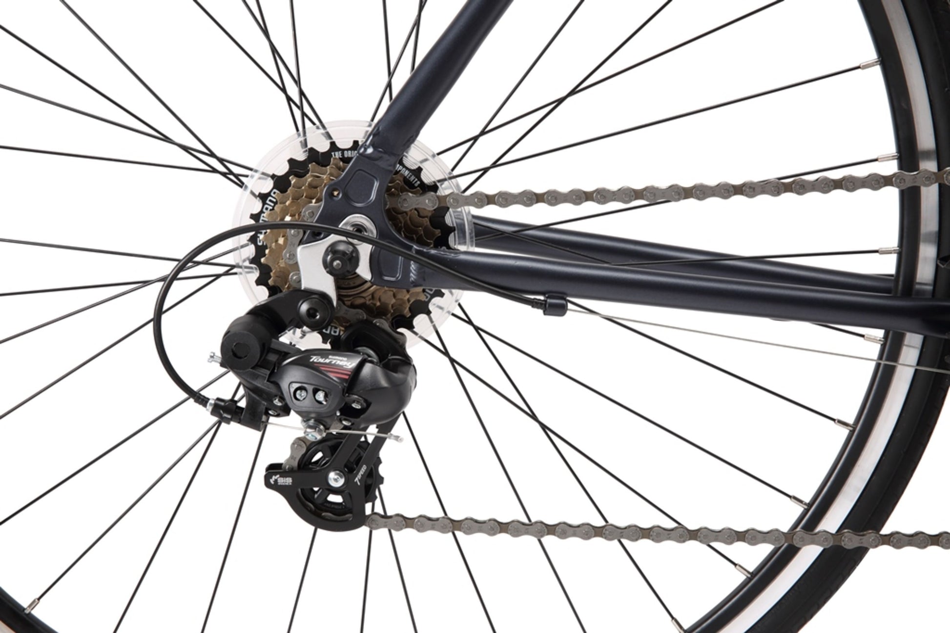 The Express Road in Gunmetal Grey featuring Shimano 7-speed gearing from Reid Cycles Australia
