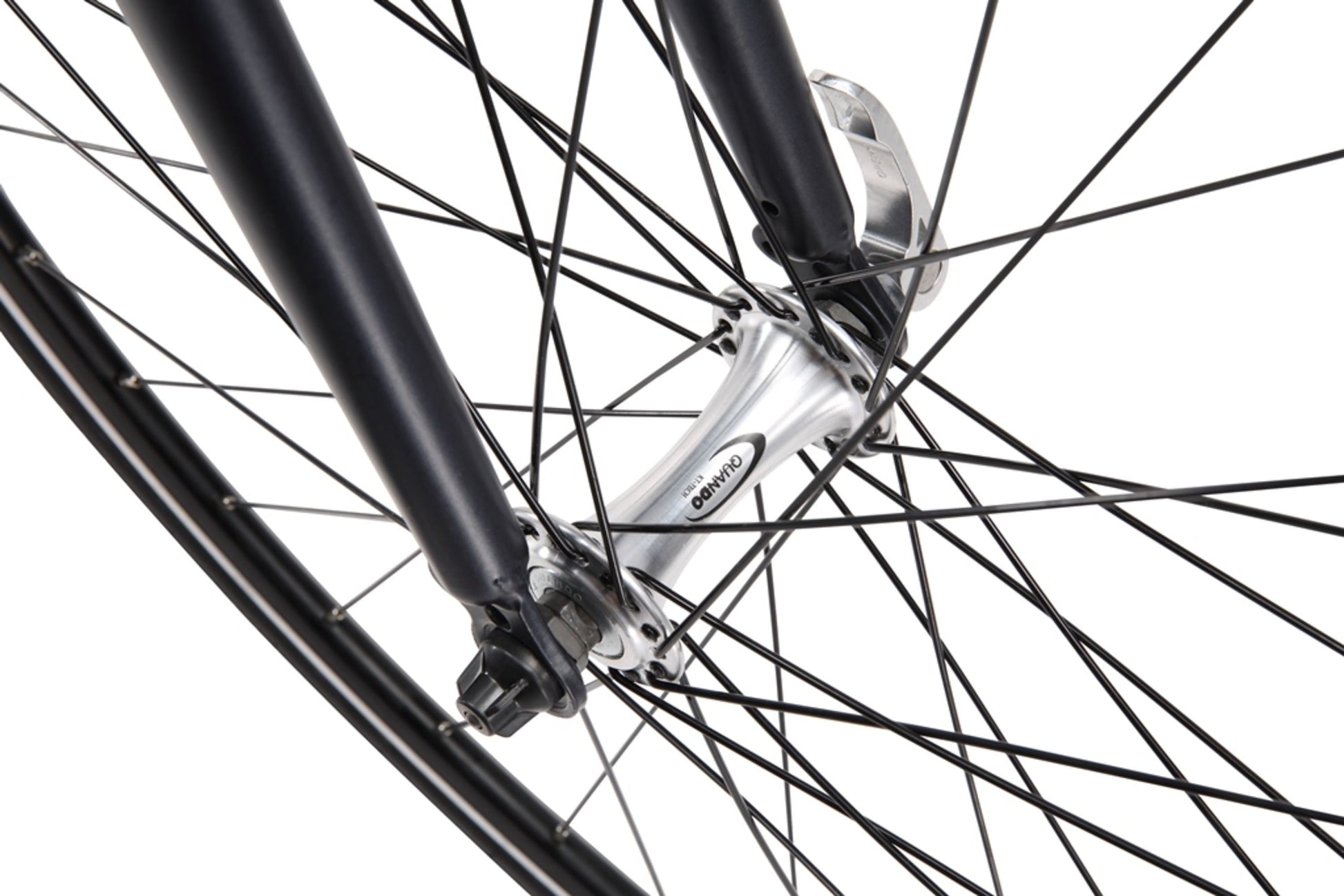 The Express Road in Gunmetal Grey showing quick release front hub from Reid Cycles Australia