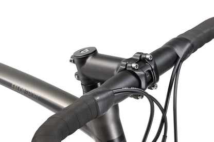 Falco Sport Road Bike in Charcoal showing alloy race stem from Reid Cycles Australia 