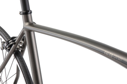 Falco Sport Road Bike in Charcoal showing road bike geometry bike frame from Reid Cycles Australia