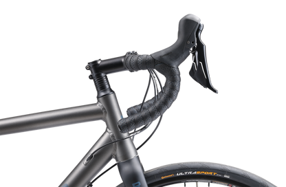 Granite 4.0 Gravel Bike in Grey showing Zoom dropbar handlebars from Reid Cycles Australia 