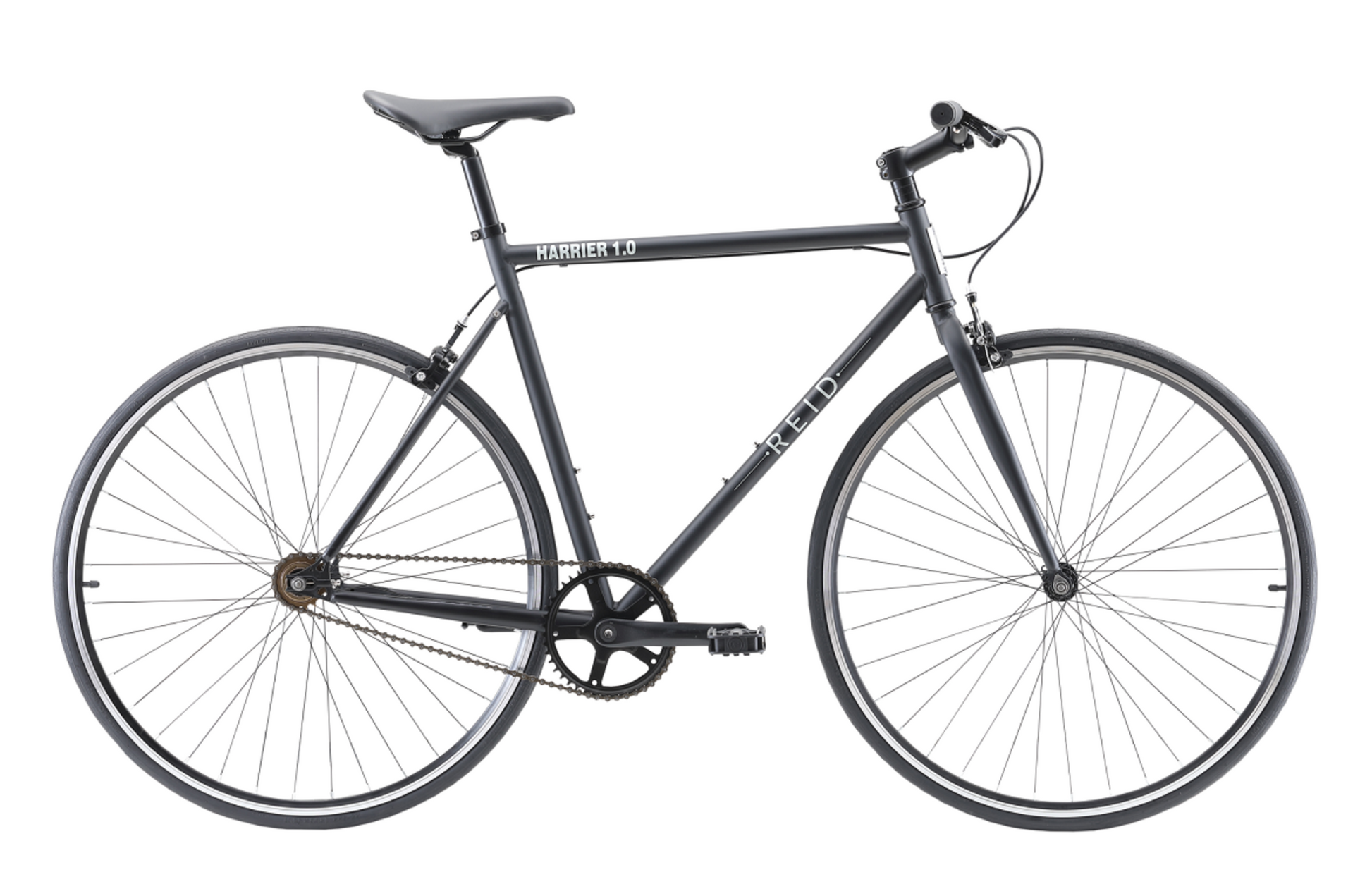 Matte black single speed top bike