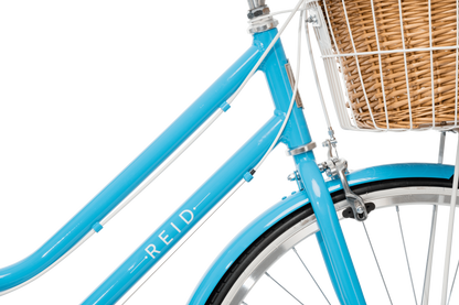 Ladies Classic Plus Vintage Bike in Baby Blue with Shimano 7-speed gearing from Reid Cycles Australia 