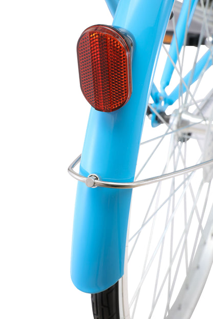 Ladies Classic Plus Vintage Bike in Baby Blue with Shimano 7-speed gearing from Reid Cycles Australia 