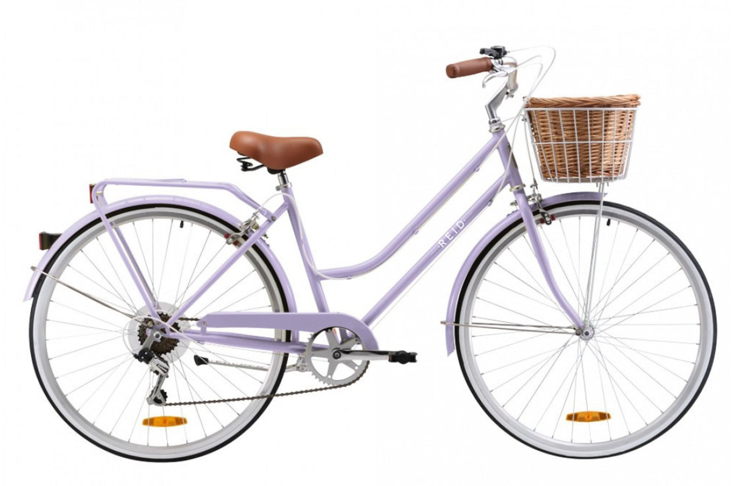 Ladies Classic Plus Vintage Bike in Lavender with 7-speed Shimano gearing from Reid Cycles Australia