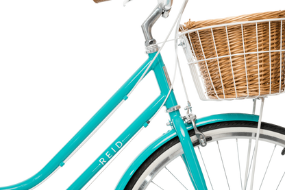 Ladies Classic Plus Vintage Bike in Turquoise showing Dual-Pivot Caliper Brake from Reid Cycles Australia