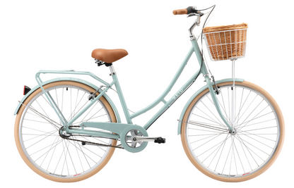 Ladies Deluxe Vintage Bike in Sage with 3-speed Shimano gearing from Reid Cycles Australia