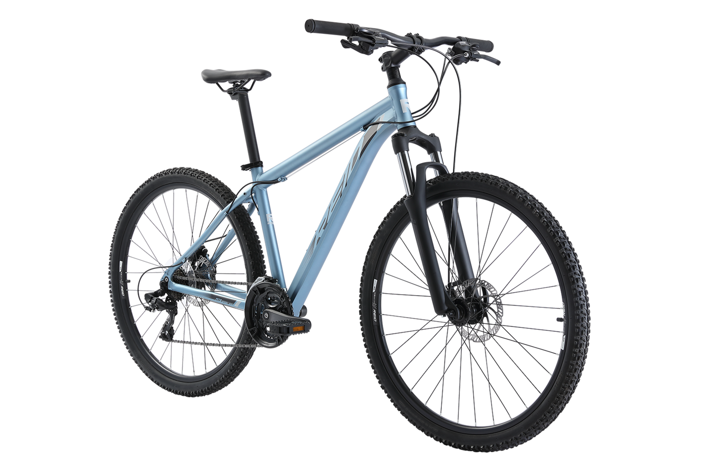 MTB Sport Disc Mountain Bike in Charcoal on front angle with Zoom suspension fork from Reid Cycles Australia 