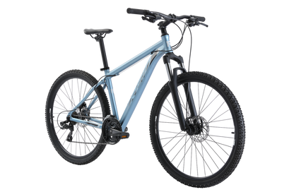 MTB Sport Disc Mountain Bike in Charcoal on front angle with Zoom suspension fork from Reid Cycles Australia 