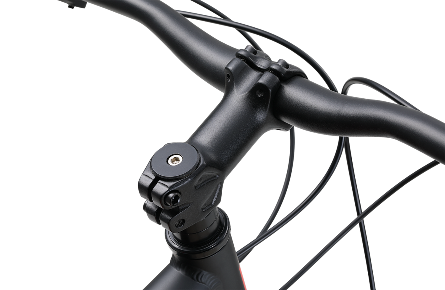 MTB Sport Mountain Bike in Black showing alloy stem from Reid Cycles Australia