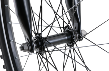 MTB Sport Mountain Bike in Black showing locked front hub from Reid Cycles Australia 