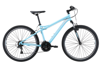 MTB Sport WSD Mountain Bike in Light Blue with Shimano 7-speed gearing from Reid Cycles Australia 