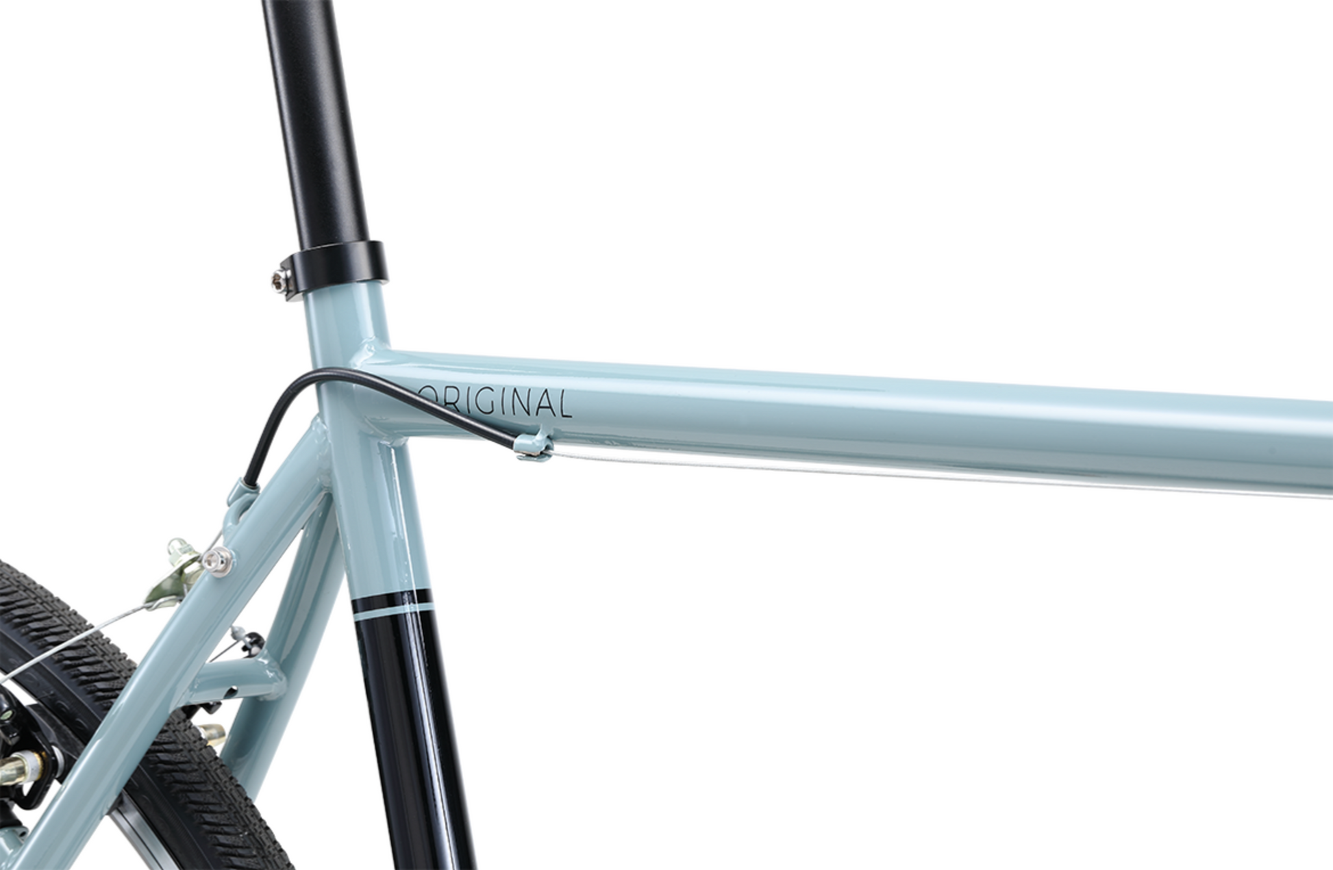Original Gravel Bike in grey showing original gravel logo on bike frame from Reid Cycles Australia 