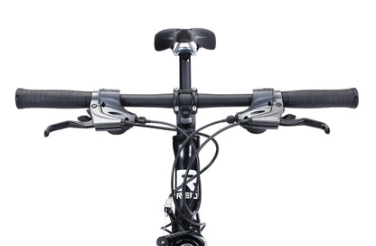 Osprey Flatbar Road Bike in Black showing Promax flatbar handlebars from Reid Cycles Australia
