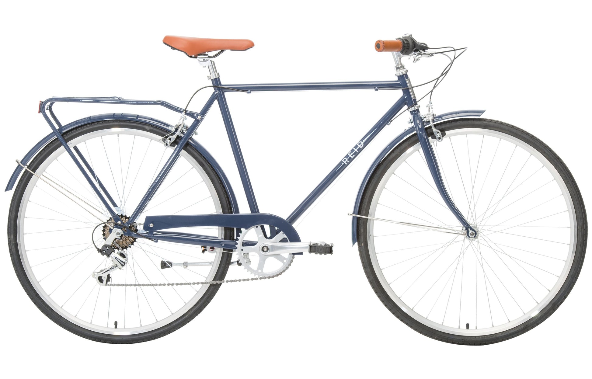 Roadster Vintage Bike in Navy with 7-speed Shimano gearing from Reid Cycles Australia