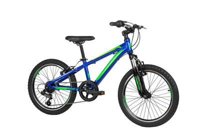Scout 20" Kids Bike in Blue Green showing MTB style bike frame from Reid Cycles Australia 