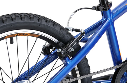 Scout 20" Kids Bike in Blue Orange showing rear v-brakes from Reid Cycles Australia 