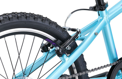 Scout 20" Kids Bike in light aqua showing rear v-brakes from Reid Cycles Australia 