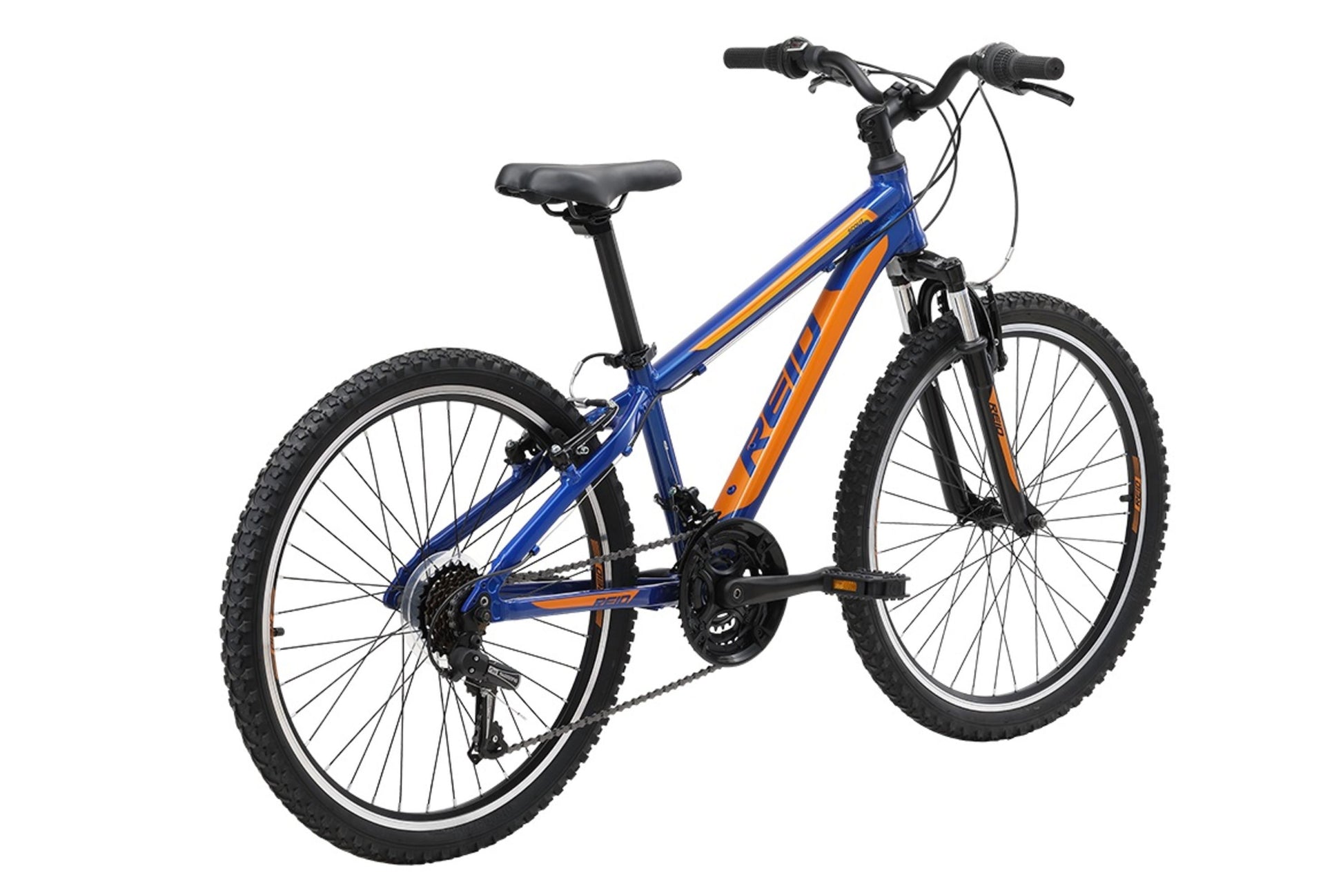 Scout 24" Kids Bike in Blue Orange on rear angle from Reid Cycles Australia 