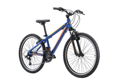 Scout 24" Kids Bike in Blue Orange on front angle from Reid Cycles Australia 