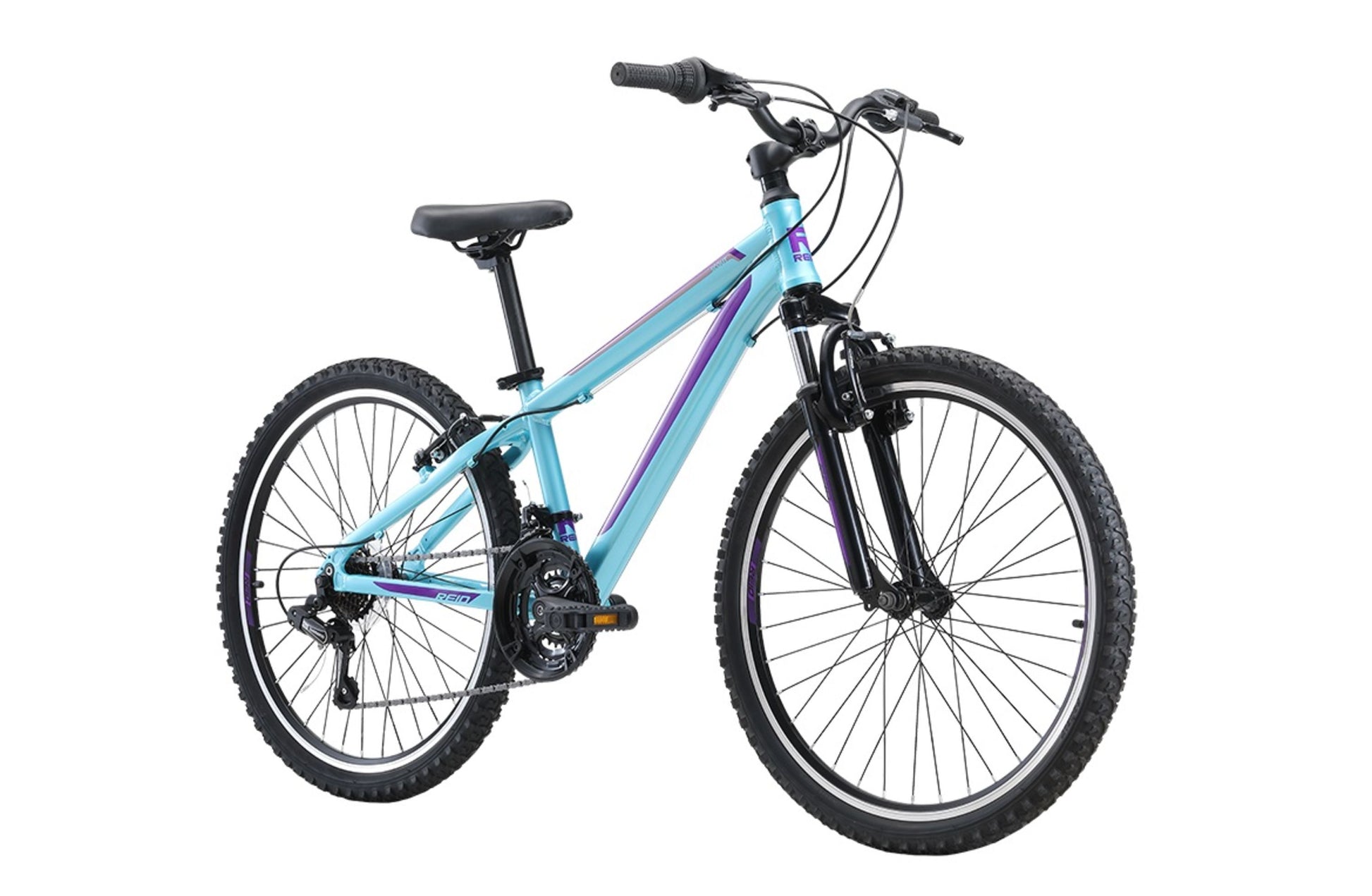 Scout 24" Kids Bike in light aqua on front angle from Reid Cycles Australia 