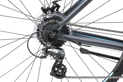 Urban X1 WSD Women's Commuter Bike in black showing Shimano 8-speed rear derailleur from Reid Cycles Australia 