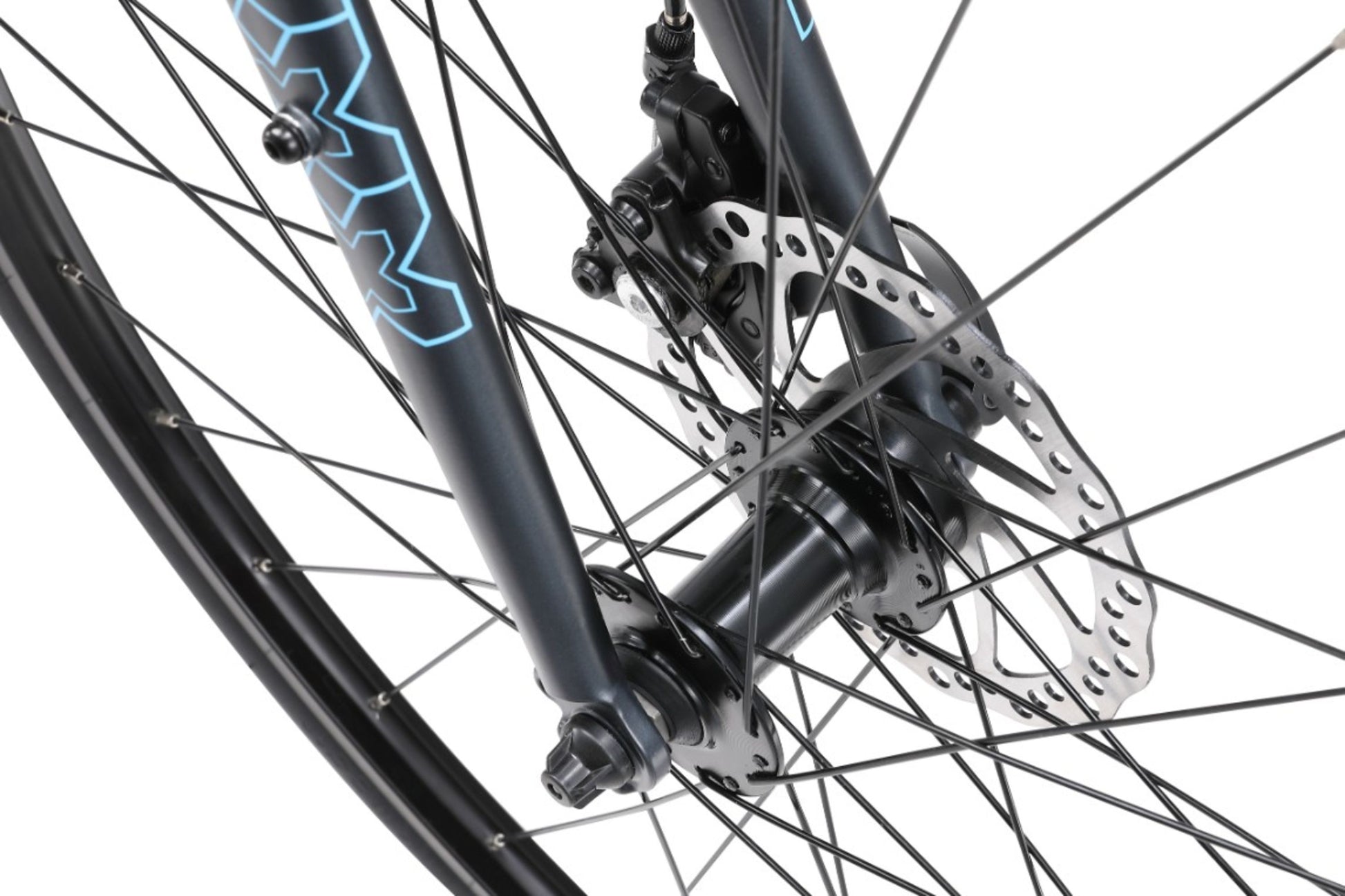 Urban X1 WSD Women's Commuter Bike in black showing quick release hub from Reid Cycles Australia 