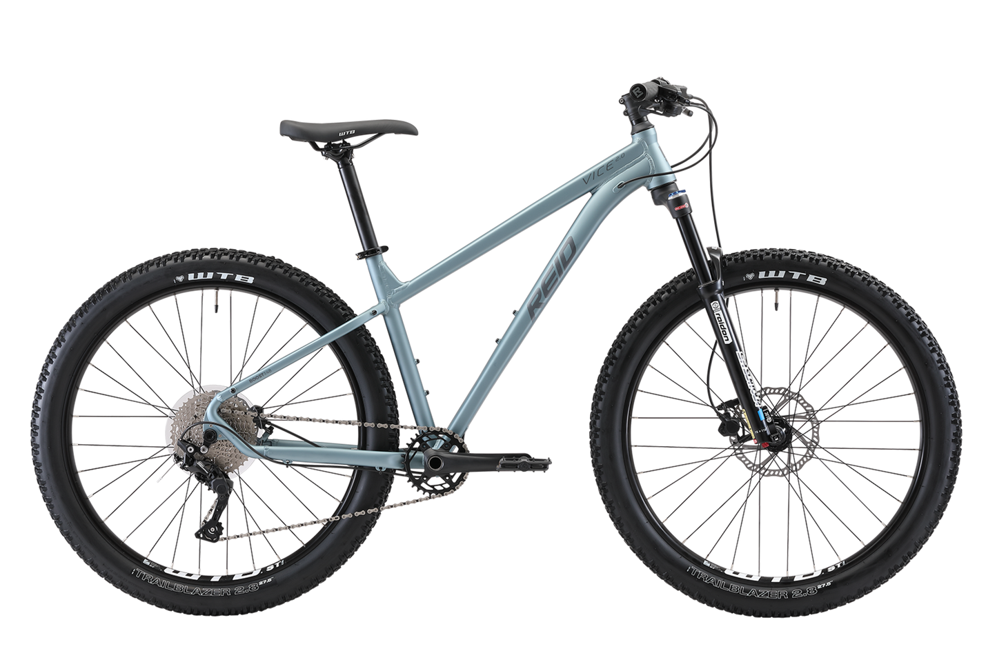 Vice 2.0 Mountain Bike in Blue with 10-speed gearing and 27.5 Plus tyres from Reid Cycles Australia 
