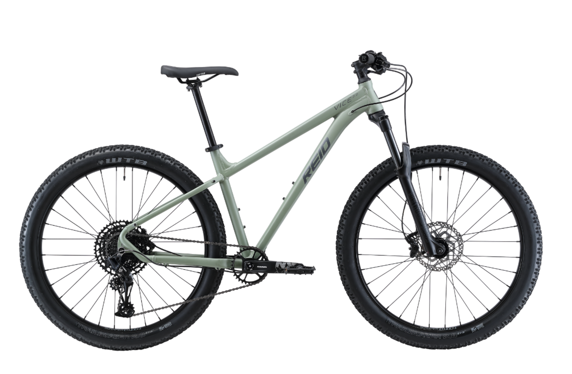 Vice 3.0 Mountain Bike in Green with 12-speed gearing and 27.5 Plus tyres from Reid Cycles Australia 