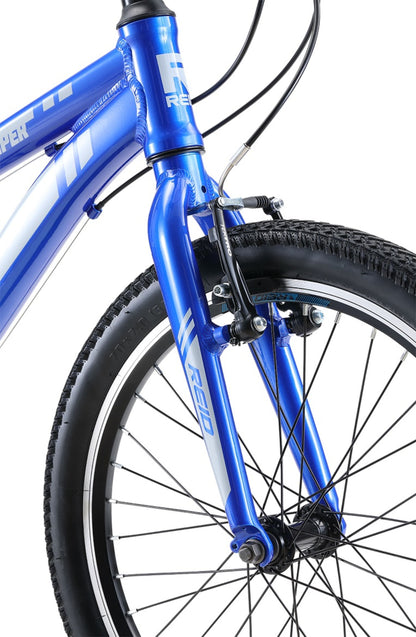 Viper 20" Kids Bike in Blue showing front v-brakes from Reid Cycles Australia 
