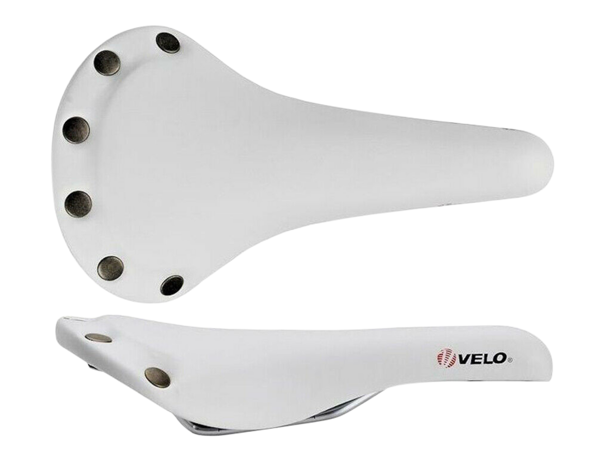 VL 1221 Studded Saddle White Reid Cycles