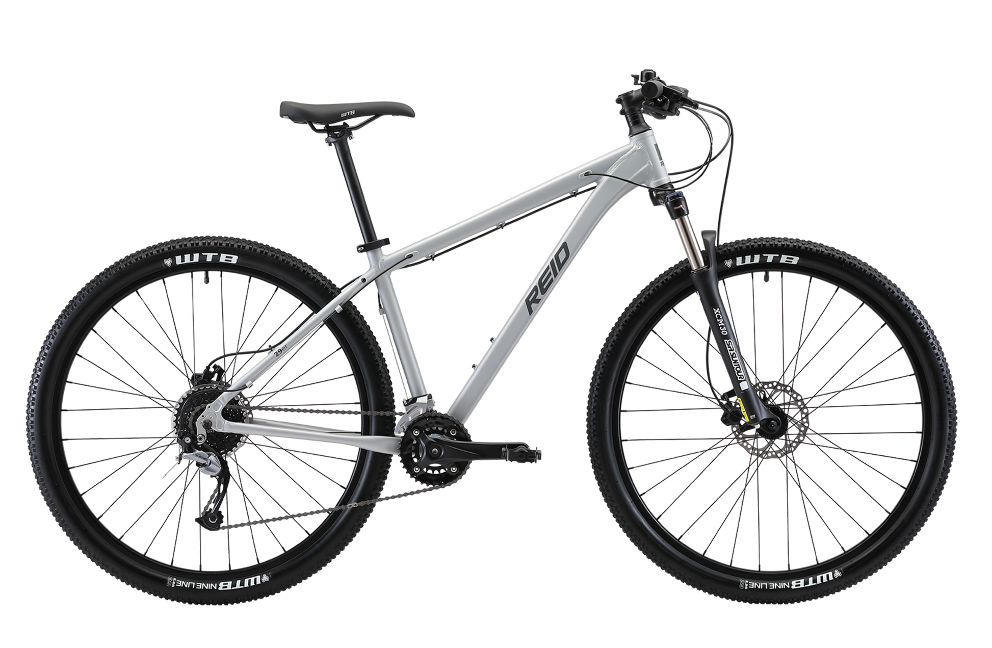 Xenon Trail Mountain Bike in grey with 9-speed gearing from Reid Cycles Australia 